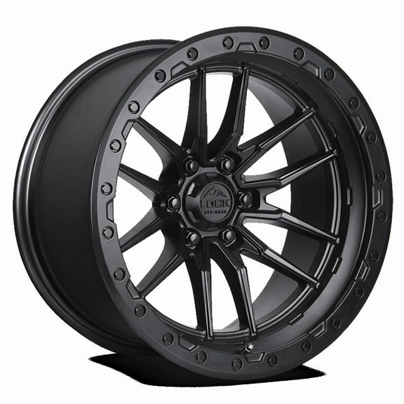 Lock Off-Road Krawler Matte Black with Matte Black Ring 10-20