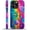 Colorful neon bubbles, variant on Case for iPhone 16 Pro, Purple Romantic Heart Peach 2 in 1 Hard Shell + Silicone, Shockproof Bumper Drop Protective Compatible with iPhone 16 Pro