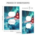 thumbnail image 3 of Haiem Aurora Borealis Village Pattern Decorative Wall Plates, 1-Gang 5.0" x3.0", Unbreakable Thermoplastic Faceplate Cover for Decorator Receptacle Outlet & Switch-Style S, 3 of 6