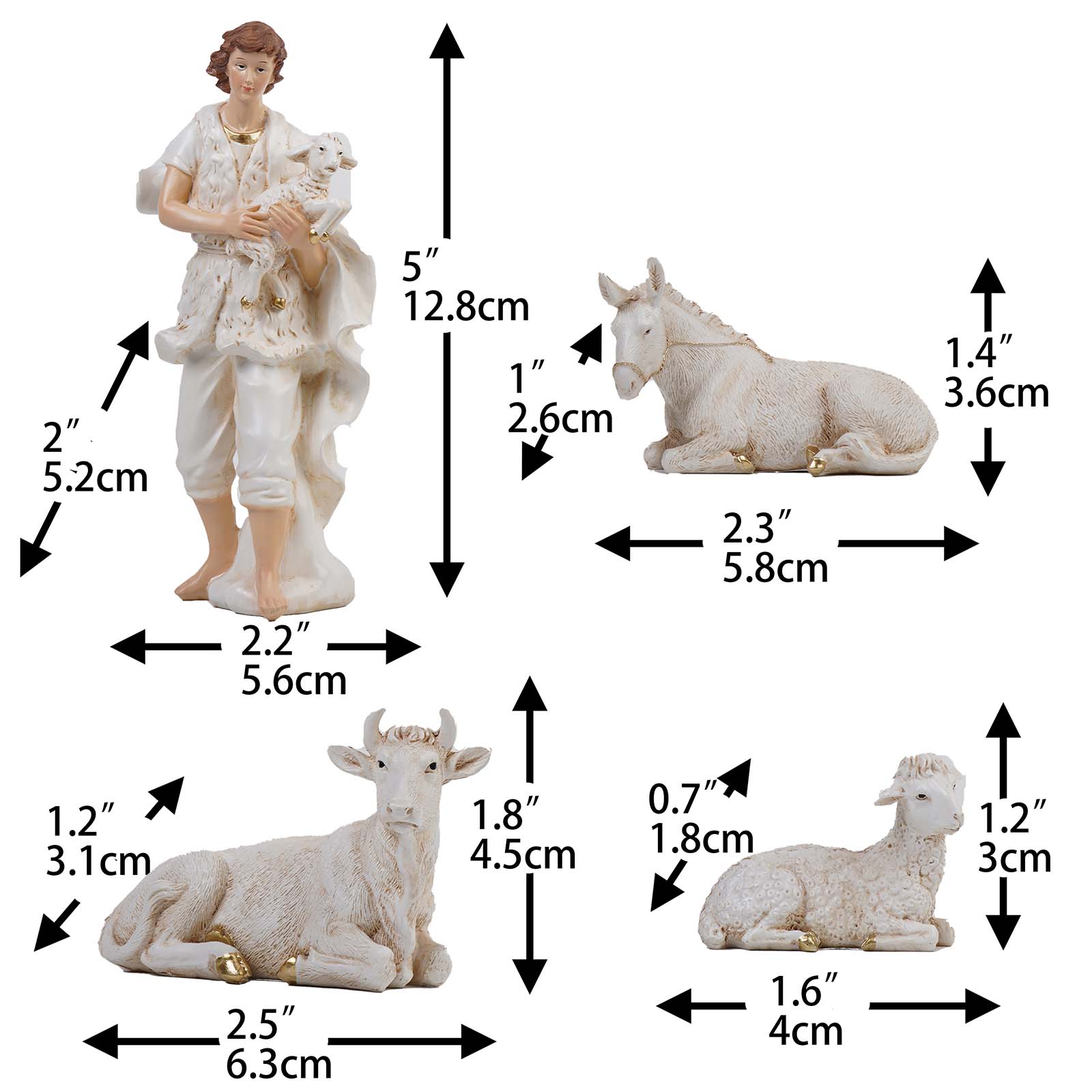 Zayton 11-Piece Nativity Set Figurines photo 2
