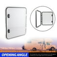 thumbnail image 3 of Square RV Storage Baggage Door, Heavy Duty Baggage Compartment Access Door Security   Proof Sound Insulation Rounded Corners with 2 Keys for, 3 of 8