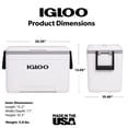 thumbnail image 6 of (2 pack) Igloo 25 QT Marine Hard Sided Cooler, White, 6 of 13