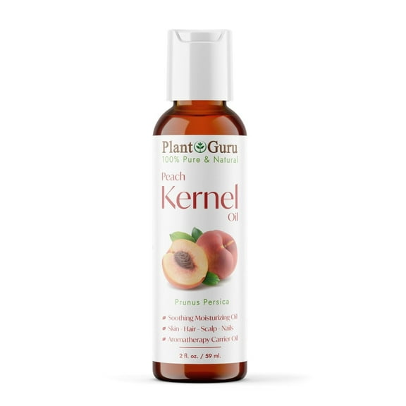 Peach Kernel Oil 2 oz. - 100% Pure and Natural Carrier Oil - Refined, Cooking, Skin, Hair, Body & Face Moisturizing