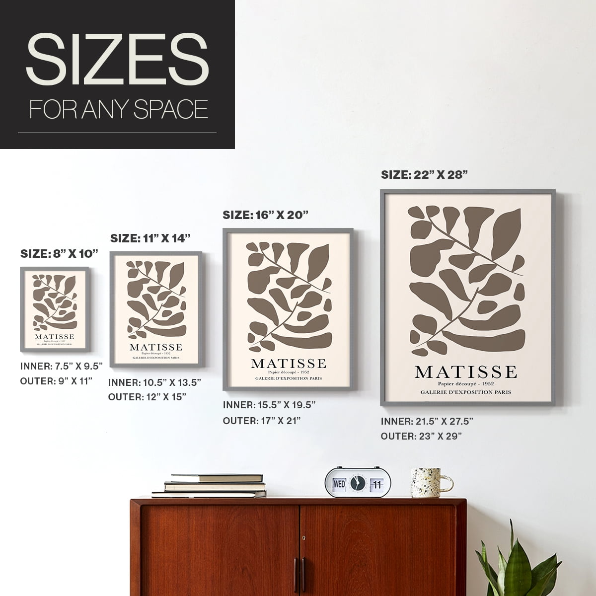 Matisse CCXI in Solid Wood 22 x 28 Framed Print