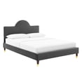 thumbnail image 2 of Modway Aurora Performance Velvet King Bed in Charcoal, 2 of 10