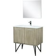 thumbnail image 4 of Lexora Home Lancy 36" Single Quartz Top Bathroom Vanity with Faucet and Mirror, 4 of 16