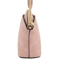 thumbnail image 3 of FashionPuzzle Faux Leather Solid Small Dome Crossbody bag with Chain Strap (Dusty Pink), 3 of 8