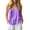 Purple, variant on cocolona Womens Summer Linen Tank Tops Sleeveless V Neck Lace Hem Camisole Shirts Casual Solid Color Blouses