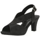 thumbnail image 1 of Sandalia Easy Street Christy para mujer, color negro con purpurina, 6,5 cm de ancho, 1 of 1