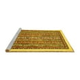 thumbnail image 2 of Ahgly Company Machine Washable Indoor Rectangle Abstract Yellow Modern Area Rugs, 6' x 9', 2 of 4