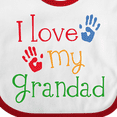 thumbnail image 4 of Inktastic Grandad Grandkids Handprints Boys or Girls Baby Bib, 4 of 4
