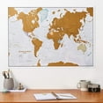 thumbnail image 2 of Scratch The World Travel Map - Scratch Off World Map Poster - X-Large 33 x 23 - Kartokner - 50 Years of Map Making - Cartographic Detail Featuring Country & State Borders, 2 of 8
