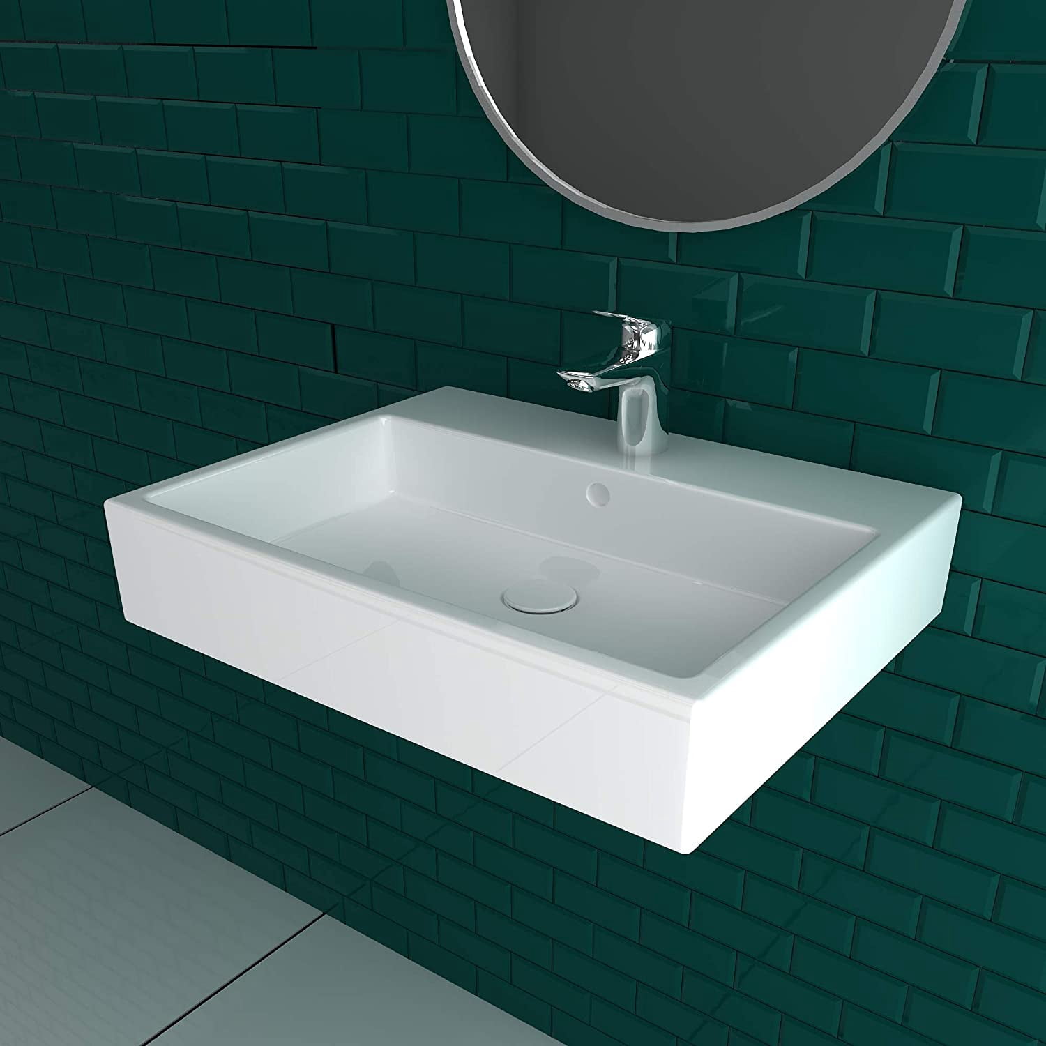 Duravit 2350600000 600 x 470 mm Vero Air Bathroom Sink - White