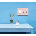 thumbnail image 5 of WIRESTER Triple 1-Gang Decorator Light Switch and 2-Gang Toggle Wall Plate/Switch Plate Cover, Solid Pink, 5 of 6
