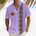 thumbnail image 2 of Hawaiian Shirt For Men, Men's Vintage Button Down Bowling Shirts Short Sleeve Summer Beach ShirtM, 2 of 5