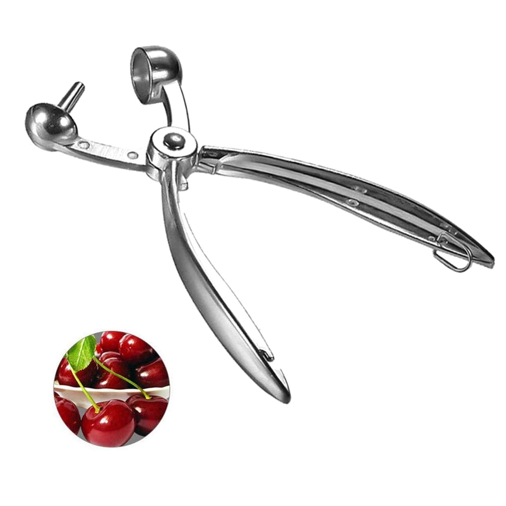 Huemny Cherry Pitter Stainless Steel Cherry Pits Remover Chopping Tool to Remove Cherries Stone 