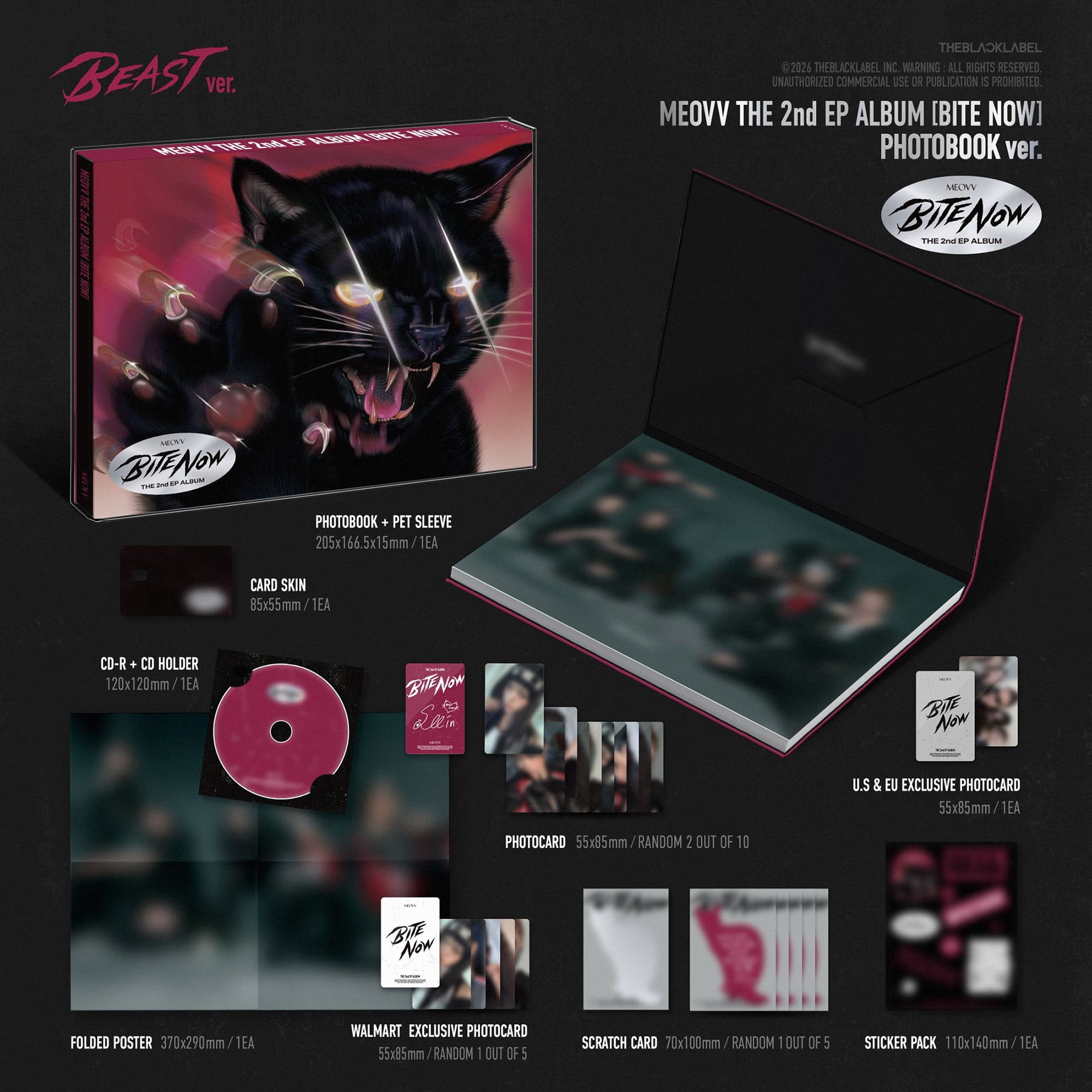 MEOVV - 2ND EP BITE NOW (BEAST VER.) (Walmart Exclusive) - CD