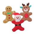 thumbnail image 1 of Juguetes chirriantes Strade Fareast Limited 3 piezas navideños para perros peluche, 1 of 8