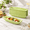 Green 9.1 Inch Set of 6, variant on White 9 Inch Set of 6 Ceramic Serving Plates for Corn, Snacks, and Side Dishes