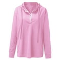 thumbnail image 3 of WENWU Women's Sweatshirts Hoodies Long Sleeve Hoodie Pullovers for Women Soft Hoodie Pink Hoodie Womens Winter Tops Cute Sweatshirt, 3 of 5