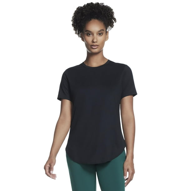 Camiseta tipo túnica Skechers GODRI Swift para mujer, color negro