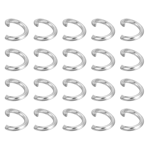 Uxcell 200Pcs Open Jump Ring, 4mm 316 Stainless Steel O Rings, Split Rings Circle Clasp Connecting Rings