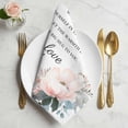 thumbnail image 2 of Mother's Day Cloth Napkins, Warm Mom Quote We Love You Flowers Watercolor Washable and Reusable Dinner Napkins Set of 6, Table Napkin for Kitchen Party Birthday Wedding Hotel Housewarming 20"x20", 2 of 9