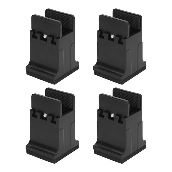 Furniture Risers 4pcs Rubber Risers for Table Sofa Bed, Bed Risers Added Height for Extra Storage Space and Flexibility Furniture Leg Risers with Adjustable Screw Clamp