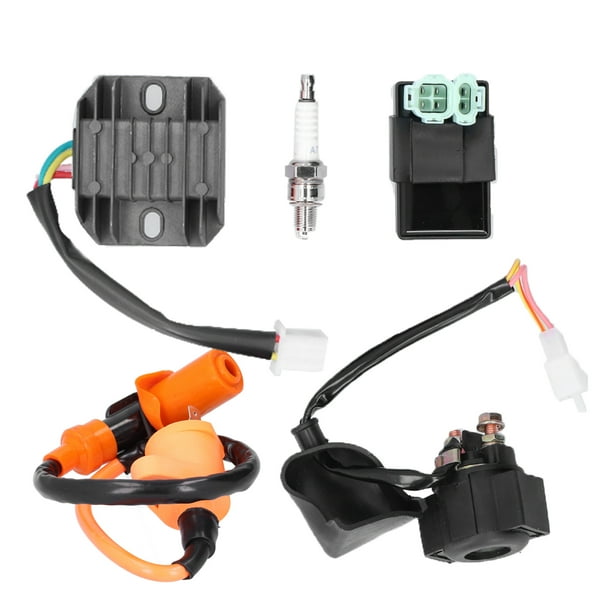 Bobina de encendido rectificador solenoide relé bujía 6 pines AC CDI Kit apto para GY6 50cc 150cc 125cc Racing ATV Scooter Jadeshay A
