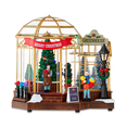 thumbnail image 1 of Greenhouse Light-up Multi-Color Christmas Village Accessory Indoor Decor, 6.375" Height, Holiday Time, 1 of 6