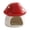 Red, variant on Yatlte Ceramic Hamster Hideout Cute Mushroom Shape Hamster House and Habitat Cool Hamsters Hide Suitable for Syrian, Mice, Dwarf Hamsters, Gerbils