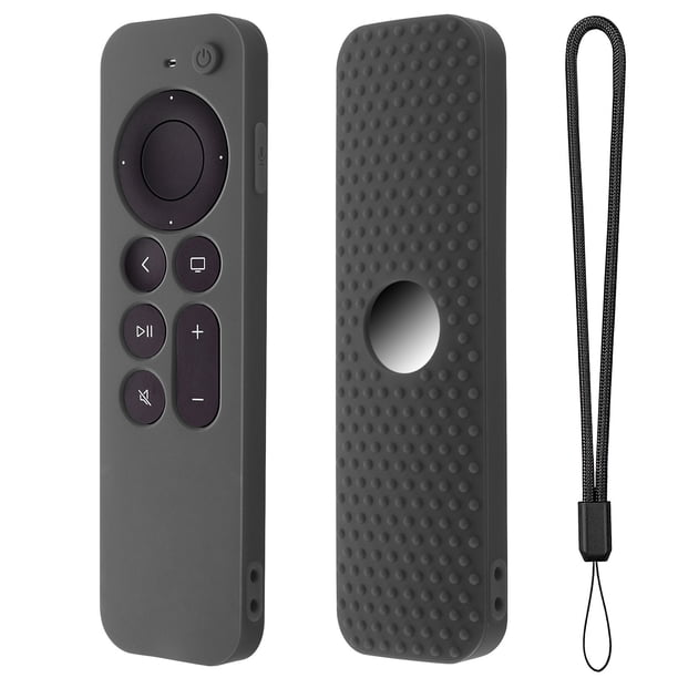 Para Apple TV 4K 6th Stick Remote Funda protectora de silicona con correa