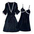 thumbnail image 2 of Nexjvus Womens Nightgowns Silk Nightgown Nightdress 2 Piece Size XXL, 2 of 3