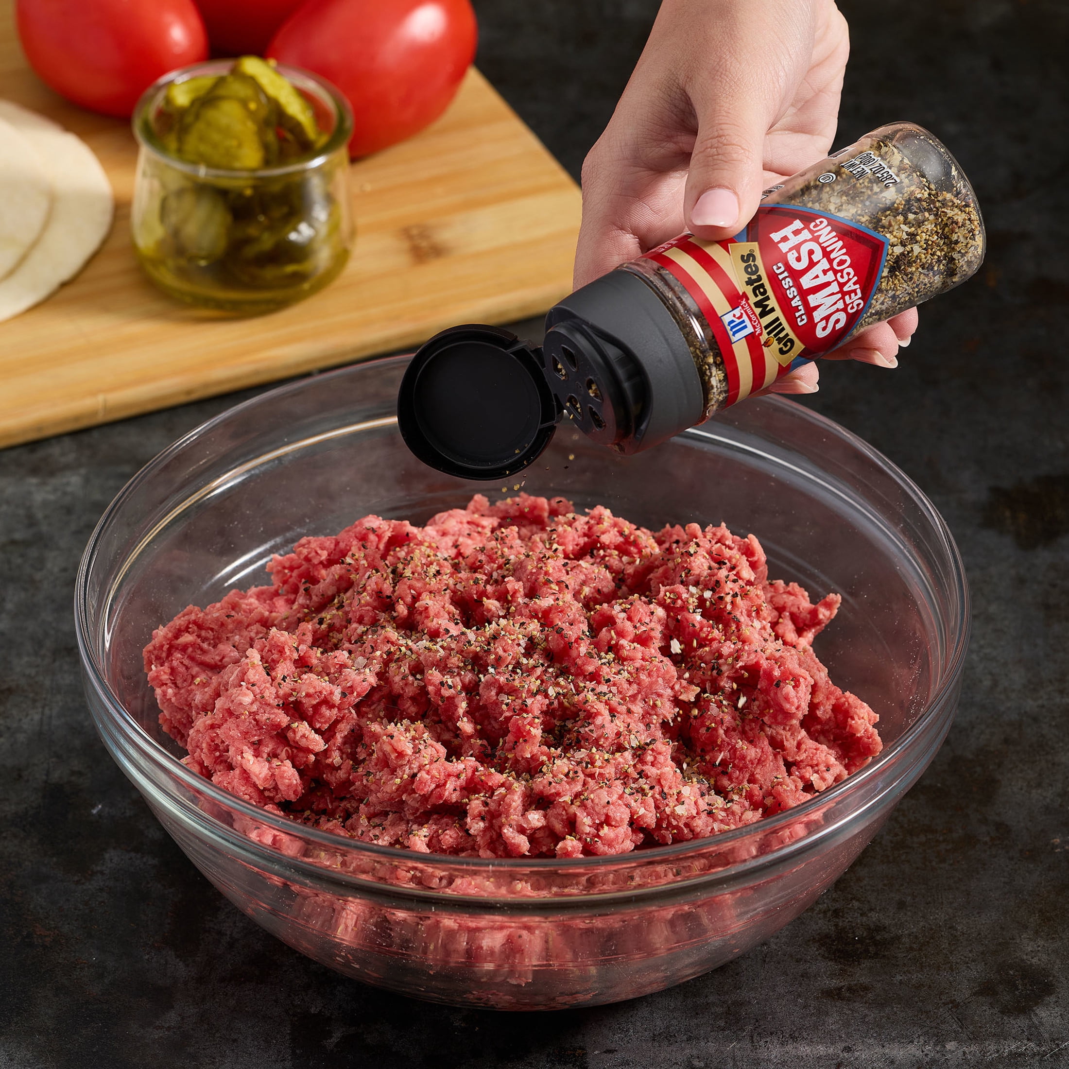 Grill Mates Seasoning, Smash Burger, 2.85 oz Bottle
