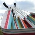 thumbnail image 5 of Vivere Double Polyester Easy Assemble Outdoor Hammock with Steel Stand, Ciao, 5 of 7