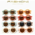 thumbnail image 2 of HSHDLDF Lot de 3 Mignonnes Lunettes de Soleil Rondes pour Enfants Filles Garçons - UV400 Protection de Soleil Gafas pour Âges 1-9 Lunettes de Soleil pour Tout-Petits Bébés 7006, 2 of 7