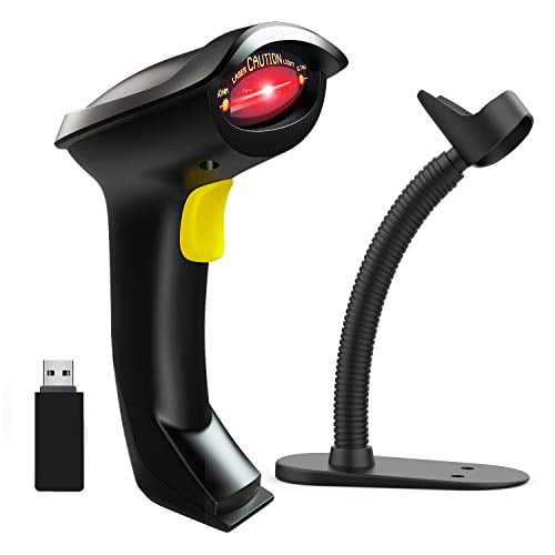 NEW 2-4G Wireless Bluetooth Laser USB Barcode Scanner Reader For POS Inventory 
