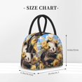 thumbnail image 2 of Pofeuu Clear Sky Cute Sunflower Panda Print Lunch Bag for Adult Insulated Lunch Box,Leakproof Cooler Food Lunch Containers Reusable High Capacity Lunch Tote Bags-One Size, 2 of 6