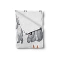 thumbnail image 2 of Tropical Animals Soft Flannel Fleece Blanket, Australian Baby Kangaroos and Koala Bears in Different Positions Art Print, Cozy Plush for Indoor and Outdoor Use, 70" x 90", Grey Brown, by Ambesonne, 2 of 6