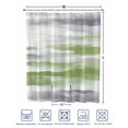 thumbnail image 4 of Split Shower Curtain for Transfer Bench, Sage Green Gray Fabric Shower Curtains for Bathroom, Neutral Abstract White Ombre Texture Tub Sliding Transfer Bench Waterproof Bath Curtains 72"x72", 4 of 9
