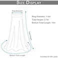 thumbnail image 2 of DYstyle Ceiling-Mounted Mosquito Net Free Installation Home Dome Foldable Bed Canopy with Hook, Gray, 2 of 3