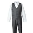 thumbnail image 3 of Spring Notion Big Boys' Two-Button Suit Set 4T 3-Piece Charcoal, 3 of 7