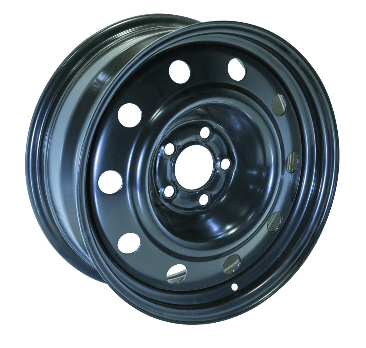 18x8 Black Steel Rims
