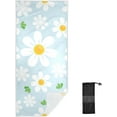 thumbnail image 2 of Daisy Flower on Blue Beach Towel 31" x 71", Quick Dry Bath Towel Super Absorbent Lightweight Travel Towel for Beach Yoga Swim Sport Camping Holiday, 2 of 7