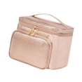 thumbnail image 4 of Organizador de maquillaje de la bolsa de maquillaje de viaje con 2 divisores extraíbles de la bolsa de lavado de viajes portátiles Case cosmética para, 4 of 8