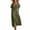 Green, variant on Women's V-Neck Wrap Maxi Dress | Short Sleeve Side Button Casual Long Dress with Pockets, Flowy Boho Summer Sundress