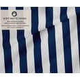 thumbnail image 2 of Soimoi Cotton Canvas | 56" Wide, Sold By 2 Yard | Stripe Print - Blue | Durable Medium Weight Fabric for Bags, Curtains, Crafts & Dcor, 2 of 7