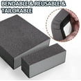 thumbnail image 4 of HSHDLDF 6 Pcs 80 Grit Sanding Sponge, Coarse Sponge Sanding Blocks Set, Reusable Wet Dry Sanding Sponges for Metal, Drywall, Plastic, Wood, Paint (Rectangled), 4 of 7