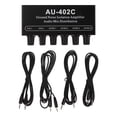thumbnail image 3 of Stereo Audio Mixer, Dual Channel Audio Splitter Lossless Signal Ground Noise Isolation  For Speaker Equipments, 3 of 8