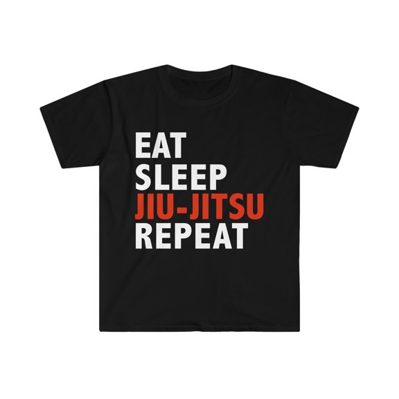 Eat Sleep Jiu Jitsu Unisex T-shirt S-3XL Brazilian Jiu-Jitsu Martial Arts